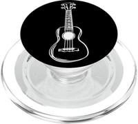 Instrument de Luth Ukulele One Line Drawing PopSockets PopGrip pour MagSafe