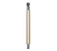 Instrument de manucure à deux têtes avec poignée en aluminium de qualité supérieure - Design rapide - Taille compacte - Idéal pour les artistes créatifs des ongles - Durabilité - Baguette à ongles en