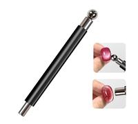 Instrument de manucure à deux têtes avec poignée en aluminium de qualité supérieure - Design rapide - Taille compacte - Idéal pour les artistes créatifs des ongles - Durabilité - Baguette à ongles en