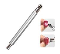 Instrument de manucure à deux têtes avec poignée en aluminium de qualité supérieure - Design rapide - Taille compacte - Idéal pour les artistes créatifs des ongles - Durabilité - Baguette à ongles en
