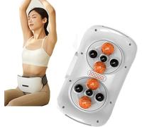 Instrument de massage électrique en pierre pour soulager la douleur - Double disque pétrissage pour abdominaux, dos, cou et jambes avec action avant/arrière
