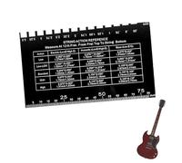 Instrument de mesure d'action pour guitare - Outil de réglage des basses - Règle de mesure portable - Affichage de la hauteur - Accessoire d'étalonnage en métal - Outil professionnel pour guitariste