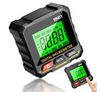 Instrument de mesure d'angle, inclinomètre numérique, mini niveau avec magnétique, écran LCD pour une lecture claire, aimants intégrés | Mesures relatives/absolues, réglage de zéro, conservation des