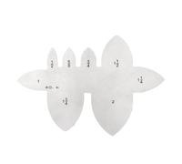 Instrument de mesure de ceinture en acier inoxydable avec trou rond pour fabrication de courroie, outil de marquage clair, instrument de mesure de haute précision