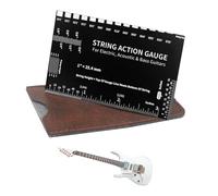 Instrument de mesure de hauteur de corde de guitare - Kit de réglage de guitare,Jauge de hauteur de corde portable pour les constructeurs de guitares Voyage intérieur et extérieur électrique