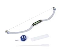 Instrument de mesure des sourcils avec niveaux de spiritueux pour une détermination précise de la longueur et de la forme - Modèle en métal à prise en main confortable