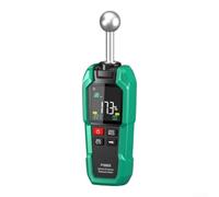 Instrument de mesure d'humidité de haute précision pour bois et cloison sèche avec écran couleur et design portable pour les tâches d'inspection des bâtiments Vert