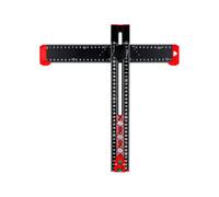 Instrument de mesure flexible combinant l'équerre en T et le format de perçage pour les entreprises d'efficacité dans la menuiserie et la construction Équerre en T multifonction