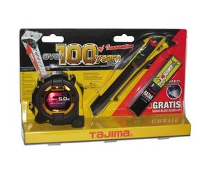 Instrument de mesure - TAJIMA - Mesure 5m magnétique - Noir - Cutter 18mm Razar Black Anniversaire Convex