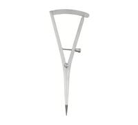 Instrument de mesure verbale médicale, double taille, plan incurvé à pointe droite, construction antirouille pour la mesure osseuse odontologique, outil de mesure de procédure verbale