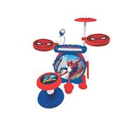 Lexibook Spider-Man Batterie Électronique Pour Enfant Jeu Musical Jouet Mixte Vrai Son Clavier 8 Notes Prise Pour Mp3 Si Ge Inclus Bleu Rouge K610sp