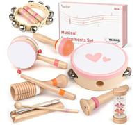 Instrument de Musique Bebe Maracas Tambour Bébé Musique Enfant Cadeau 2 Ans Fille Jeux Montessori 2 3 4 5 Ans