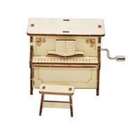 Instrument De Musique En Forme De Piano Pour La Maison, Portable, Durable, Cadeau D'anniversaire, Ornement De Bureau, Boîte À Musique En Bois Pour Le Bureau