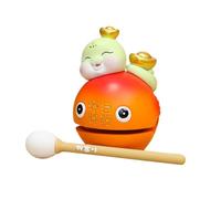 Instrument de musique en forme de poisson, tambour zen apaisant, temple en résine Mokugyo, bloc de musique en bois, outil sonore de méditation pour yoga, 9,9 x 5,5 x 10,7 cm