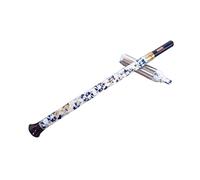 instrument de musique, Flûte en porcelaine blanche chinoise for débutant Instrument de musique folklorique détachable for
