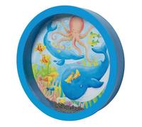 Instrument de musique - GOKI - Tambour de l'océan - Bleu - 5 cm - Pour enfants à partir de 3 ans