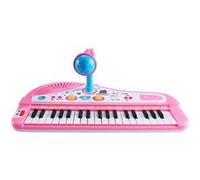 Instrument De Musique Jouet Clavier De Piano Électronique À 37 Touches Avec Microphone Rose MK54 G