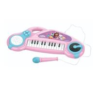 Lexibook, La Casa de Muñecas de Gabby, Piano electrónico para niños con Efectos Luminosos, micrófono, batería, Altavoz Integrado, melodías de demostración, Lector DJ, Rosa/Azul, K704GDH