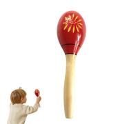 Instrument de musique Maracas, instruments de musique Shakers | Hochets à percussion à main en bois | Jouet Musical d'apprentissage hochets boules de sable, agitateur Rumba en bois, bruiteur pour carn