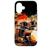 Instrument de Musique Retro Drum Set Coque pour iPhone 16