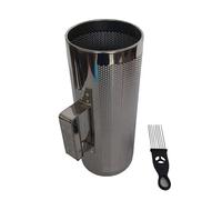 Instrument de musique rond cylindre latin percussions instruments en métal Guiro Instrument Shaker Shaker avec grattoir Outil de musique
