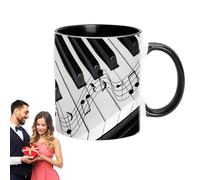 Instrument de musique Tasse Piano Tasse à café Violon Tasse Cadeau Cadeau Tasse Musicale Design Amusant de Musique Tasse de Voyage Guitare Cadeau Musical Tasse Musicale Décoration Tasse Musique Tasse