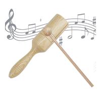 Instrument de Musique Tone Block - Percussion en Bois Guiro Sounder | Jouet Musical éducatif à Son de Corbeau avec bâton, Instrument de Rythme à Haut-Parleur Unique pour et Adultes