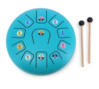Tambour métal Tongue drum bleu 11 notes