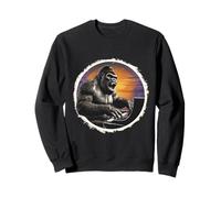 Instrument de Musique Vintage Gorille Cadeau Piano Sweatshirt