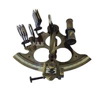 Instrument de navigation marine Astrolabe de 20,3 cm en laiton de style nautique antique Sextant Marine Navigatoire Instrument de bateau | Sextant en laiton