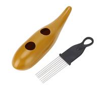 Instrument de Percussion Guiro Latin en Forme de Poisson avec grattoir, Outil de Formation Musicale en ABS pour accompagnement de Groupes, Festivals de Musique Scolaires et