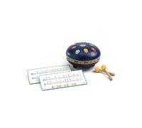 Djeco – Tambour métal Animambo – 8 languettes acier – Son doux et relaxant