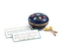 Djeco – Tambour métal Animambo – 8 languettes acier – Son doux et relaxant