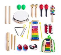 Instrument De Percussion Musicale Pour Enfants, Aide Pédagogique, Jouets Éducatifs D'Apprentissage Précoce, Cadeau Pour Bébés, 12 Pièces/Ensemble
