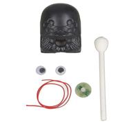 Instrument de percussion pour poissons en bois, bloc de poissons en bois, joli tambour zen en bois, ornements de bureau puzzle statue, petits jouets