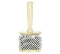 Instrument de percussion - Shaker portable, poignée en bois, perles en acier inoxydable | Shaker rythmique musical pour orchestre de groupe, salle de classe, pratique pour et adultes