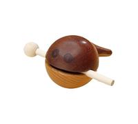 Instrument de percussion, temple de poisson en bois, jouet tambour en bois fabriqué à la main, outil sonore rythmique pour méditation, voyage, extérieur, salon, pratique zen, ornement décoratif