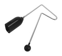 Instrument de Percussion Vibraslap Latin Portable pour Adultes Débutants | Son Vibrant Prolongé, Format Compact Léger, Usage en Classe Scène, Noir Métal Plastique