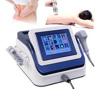 Instrument de physiothérapie - Appareil de thérapie - Ondes - Choc extracorporel - Soulagement des douleurs musculaires - 15 modes - Avec 5 têtes de massage et écran HD 0,5-8,0 bar - Fréquence : 1-22