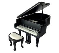 Instrument de piano Comment faire un jeu pour enfants Meubles à roulettes Modèle Jouet 1:12 Vintage Piano Jouer Maisons de poupée Artisanat créatif