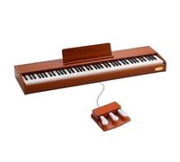 Instrument De Piano Électronique Piano Électronique 88 Touches Instruments À Clavier Professionnels Débutants Adultes Pratique Du Jeu(Brown)