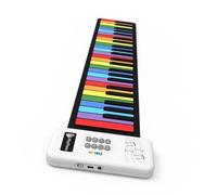 Instrument De Piano Électronique Piano Électronique Portable Pliable À 49 Touches Couleur Arc En Ciel Avec Haut Parleurs Intégrés Et Port USB