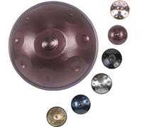 Instrument De Tambour Handpan, Acier À Tambour Handpan De 56cm En Ré Mineur, 9/10/12 Notes 440 Hz Instruments De Musique À Percussion Avec Sac À Main Souple(Violet,12)
