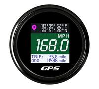 instrument d'odomètre Compteur De Vitesse GPS Numérique, Odomètre LCD Réglable, Jauge Avec Antenne Pour Écran Moto, Tableau Bord