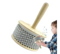 Instrument en bois, shaker à main, instruments de musique | Acier inoxydable robuste, instruments de percussion à perles, poignée en bois, shaker à percussion polyvalent, ergonomique