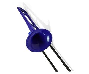Instrument En Laiton En Plastique Coloré Ténor Si Bémol Débutant Jouant Pratique Trombone Trombone Instrument De Cuivre(Blue)