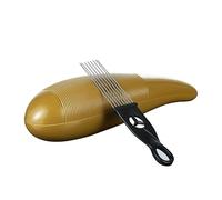 Instrument Guiro en forme de poisson avec raclette, 12,2 pouces ABS latin | Percussion latine, surface lisse, entraînement musical, adapté aux débutants, design portable