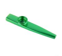 Instrument Harmonica Kazoo en métal robuste Flûte légère pour les amateurs de musique Instrument simple à bourdonner sans connaissance de notes Couleur argent (vert)