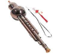 Instrument Hulusi Flûte À Cucurbitacées Hulusi Durable PP Gourde Soie Instrument De Musique Débutant Facile À Jouer(Rose Gold)