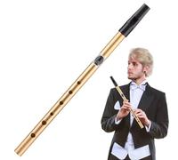 Instrument irlandais et international, sifflet irlandais traditionnel en étain - Qualité sonore claire, tube à flûte à six trous en étain, pipe professionnelle pour les débutants